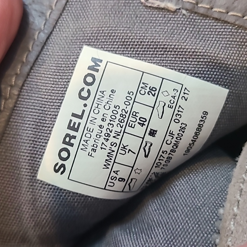Sorel Farrah Taupe Suede Wrap Around Booties 9 - Picture 5 of 5